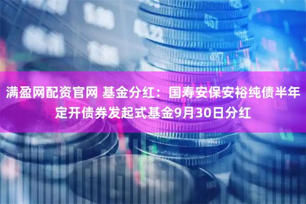满盈网配资官网 基金分红：国寿安保安裕纯债半年定开债券发起式基金9月30日分红