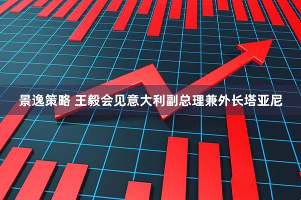 景逸策略 王毅会见意大利副总理兼外长塔亚尼